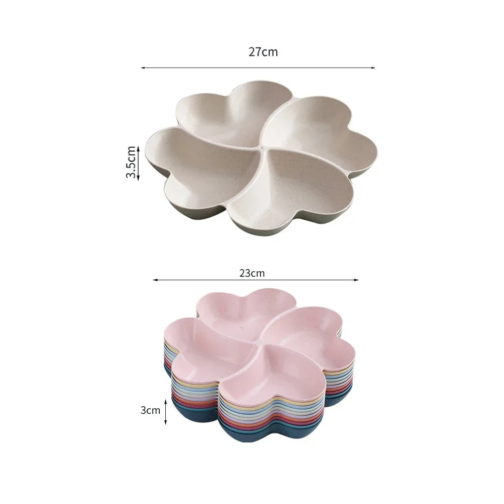 Plateau de fruits et boîte de rangement en forme de cœur