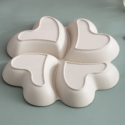 Plateau de fruits et boîte de rangement en forme de cœur