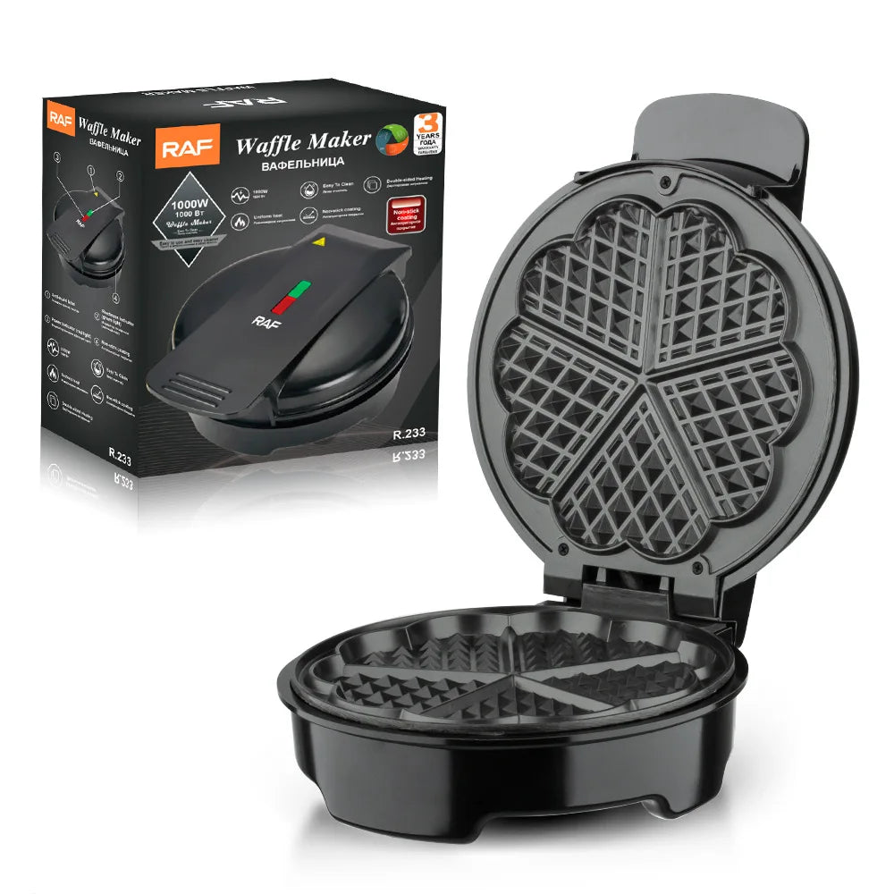 Heart-shaped Belgian Waffle Maker