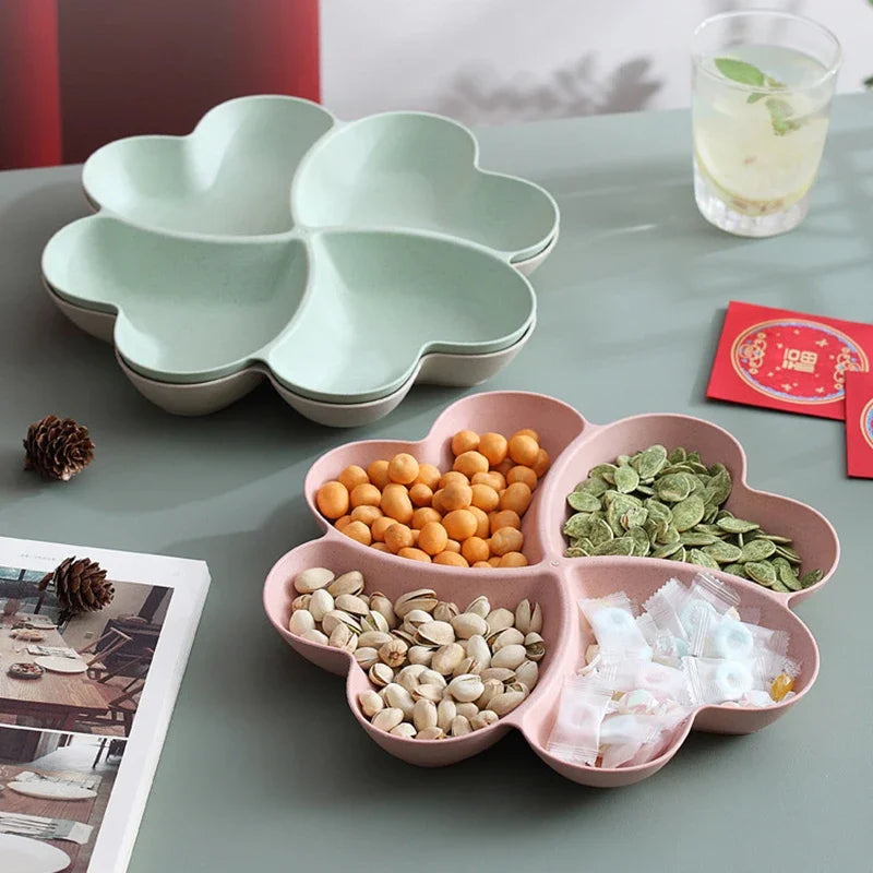 Plateau de fruits et boîte de rangement en forme de cœur