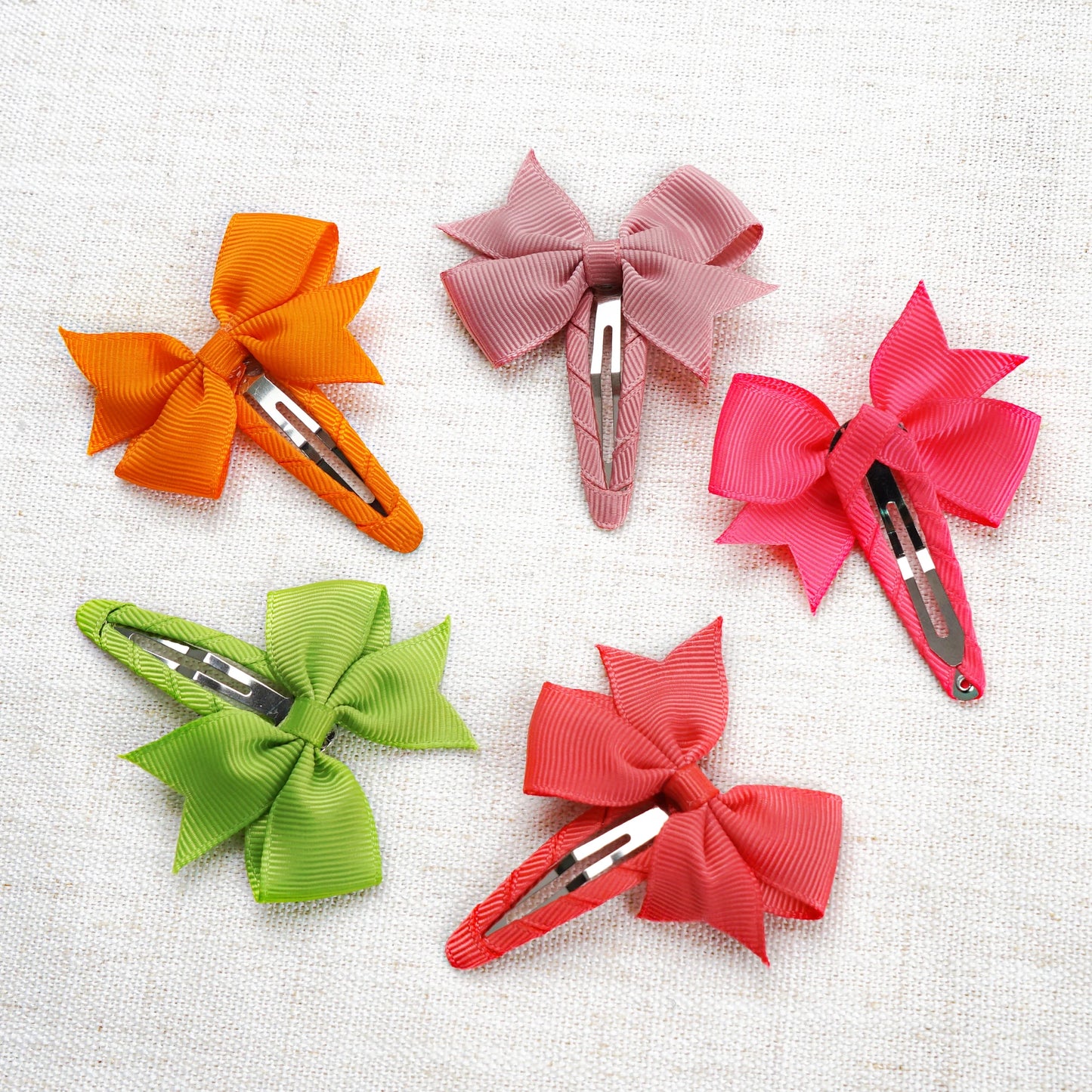 Baby Girl's Boutique Grosgrain Ribbon No Slip Hair Clips