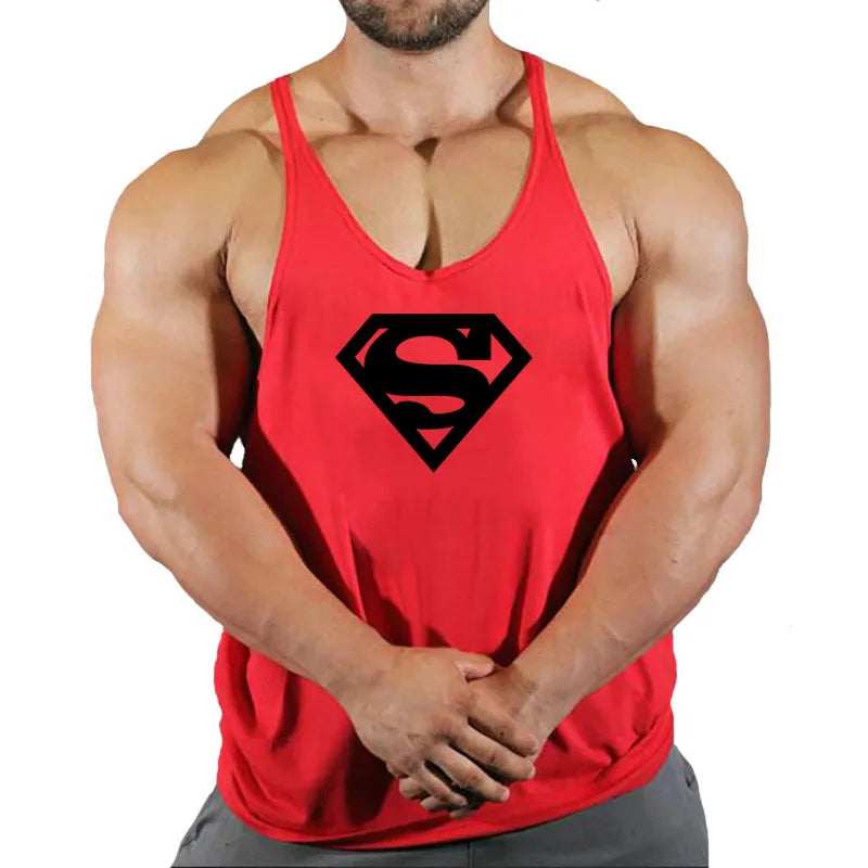 Men's Sleeveless Gym Stringer Tank Top