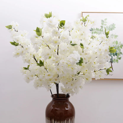 Cerisier artificiel en soie, accessoire de mariage, décoration d'intérieur 