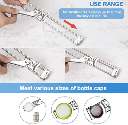 Stainless Steel Multifunctional Gripper Can Opener