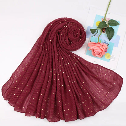 Women's Shimmer Muslim Glitter Ombre Hijab Scarf