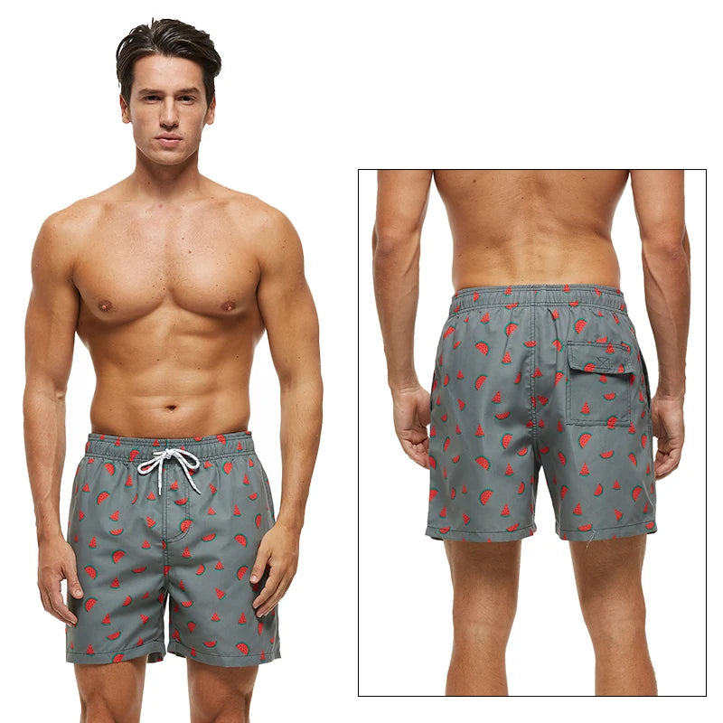 Sommerliche, schnell trocknende Strand-Boardshorts für Herren