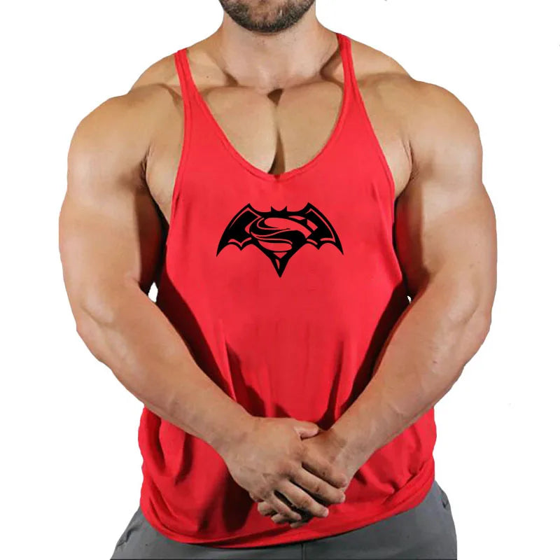 Ärmelloses Gym Stringer-Tanktop für Herren