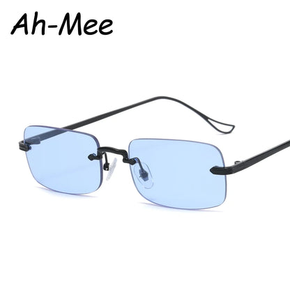 Women's Rimless Square Sunglasses