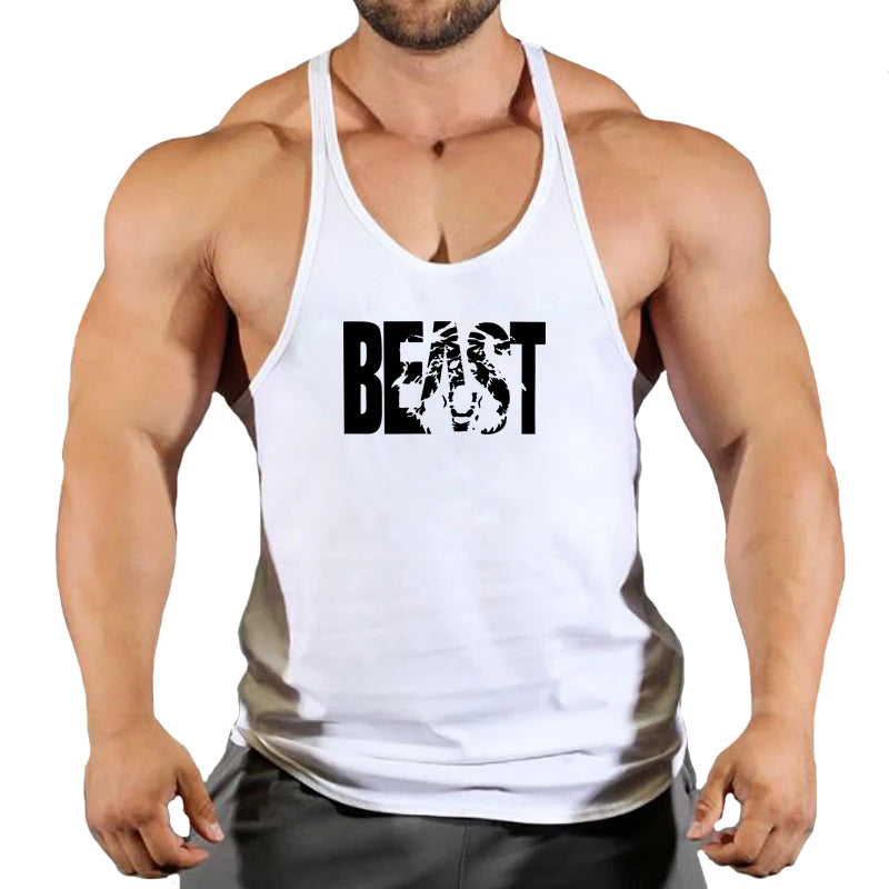 Men's Sleeveless Gym Stringer Tank Top