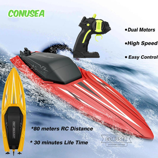 High-Speed Waterproof Dual Motor RC Boat