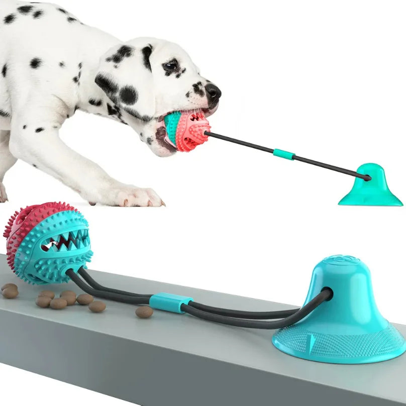 Interactive Pet Chew Bite Silicon Suction Cup Toys
