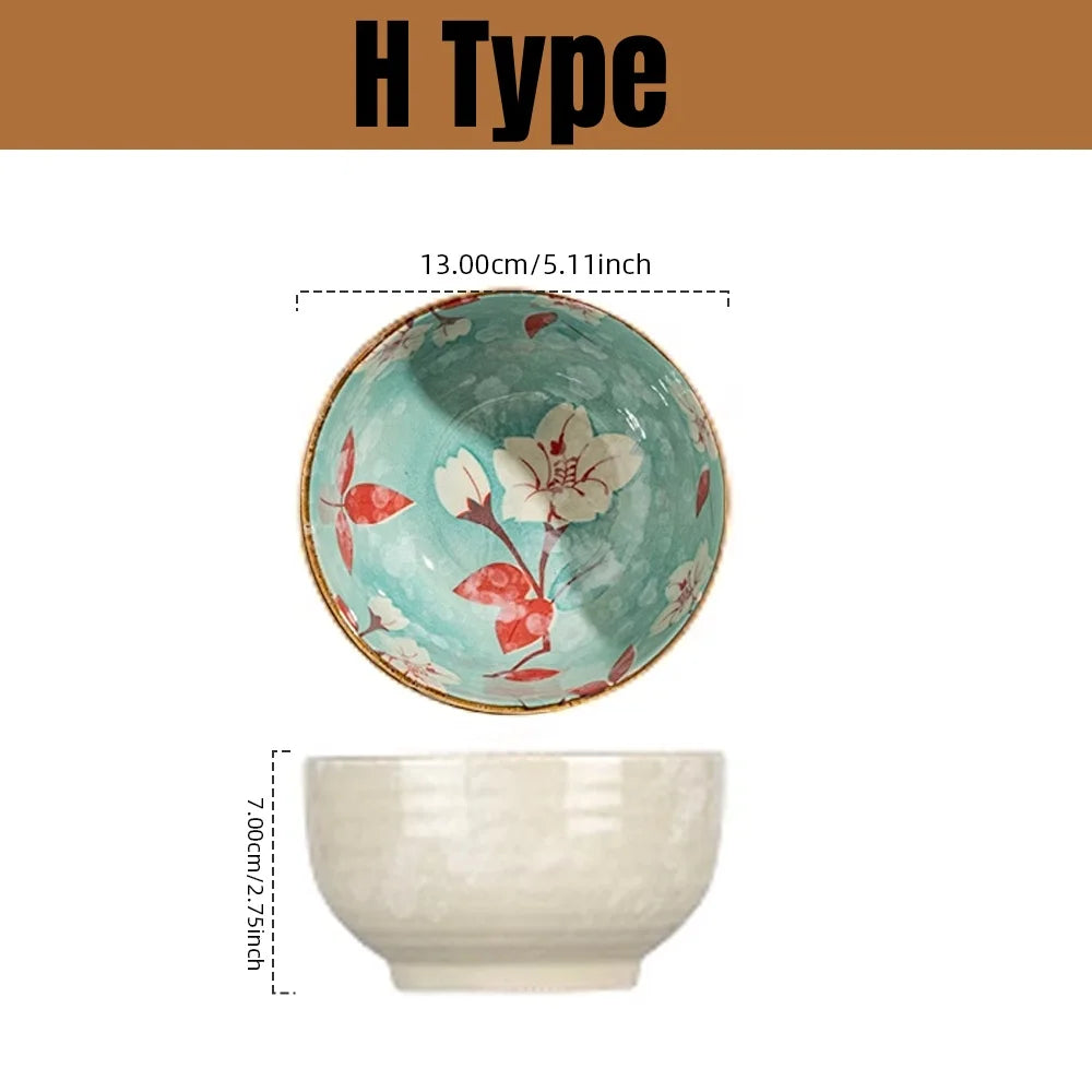 Japanese Style Ceramic Noodle Bowl