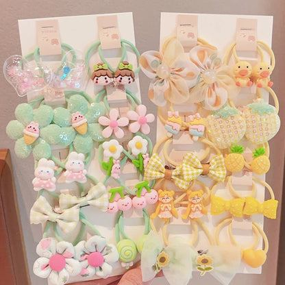 Ensemble de pinces à cheveux en peluche pour enfants