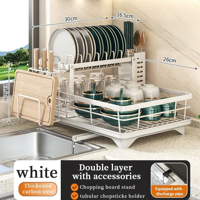 Kitchen Dish Drainer Rack