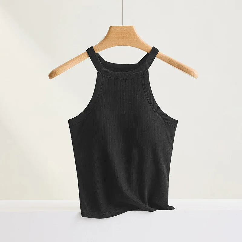 Knitted Off Shoulder O-Neck Elastic Solid Tops