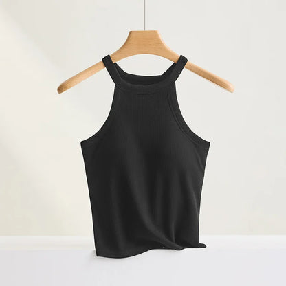Knitted Off Shoulder O-Neck Elastic Solid Tops