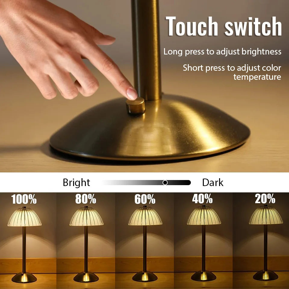 LED Touch Lamp - Wireless Dimmable Table Lamp
