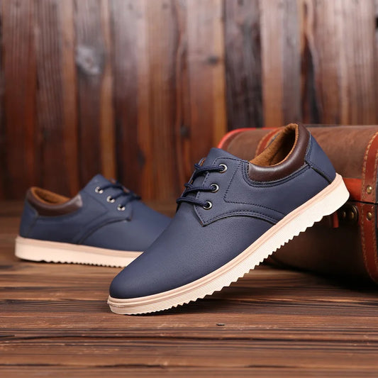 Leather Casual Platform Men's Oxford Sneaker