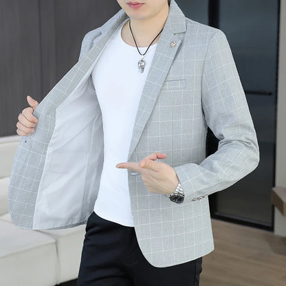 Veste de cérémonie à manches longues pour homme - Coupe ajustée 