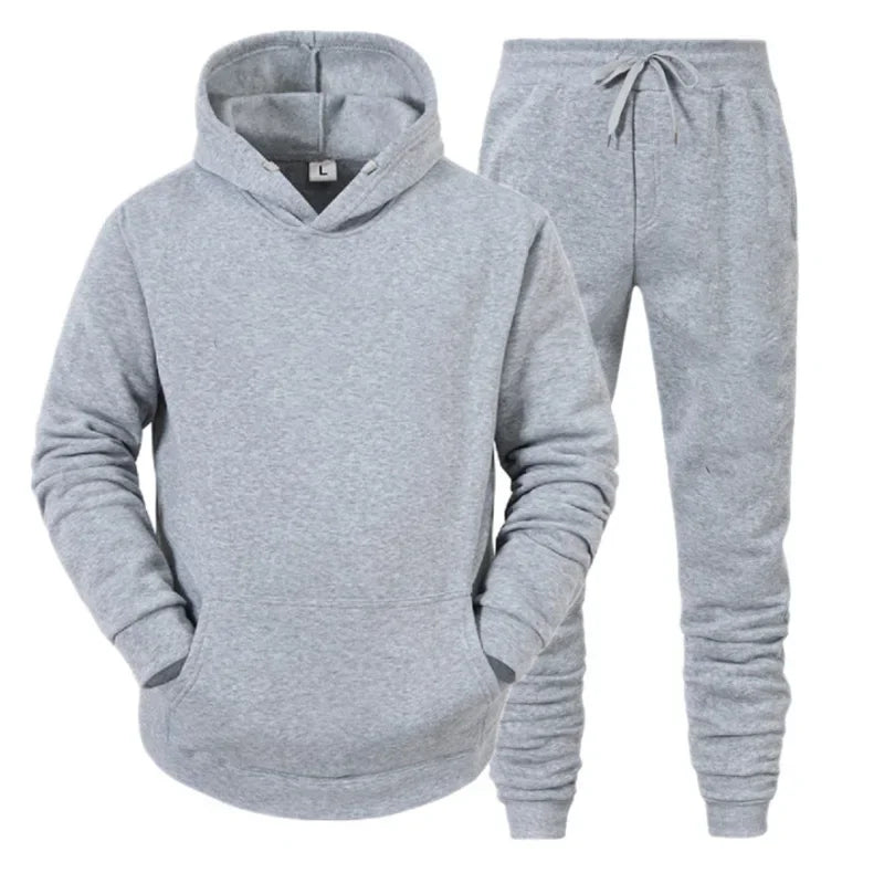 Men's Breathable Running Hoodie Jogging Suit