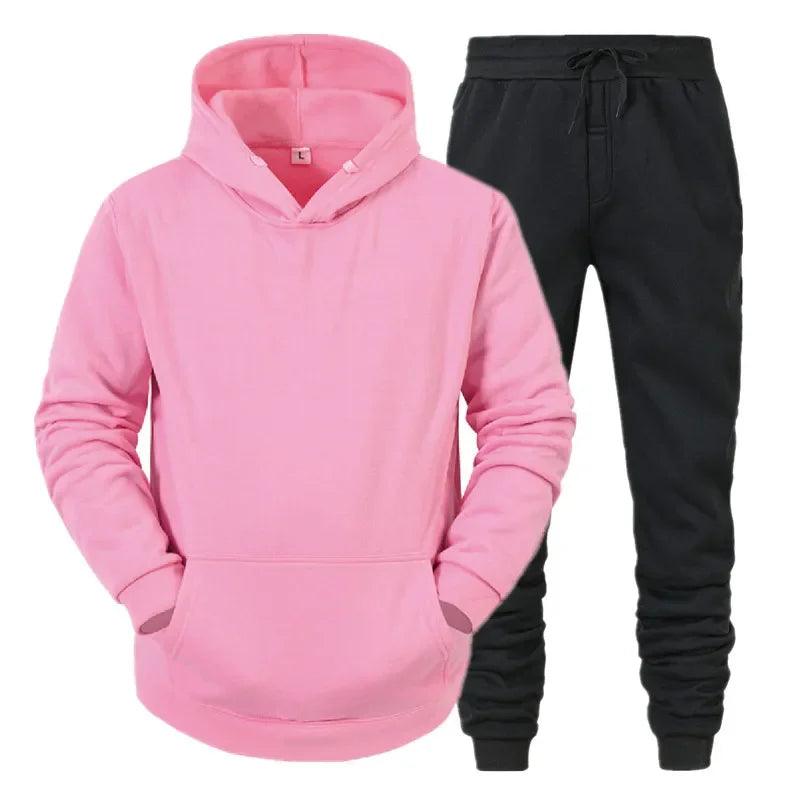Men's Breathable Running Hoodie Jogging Suit