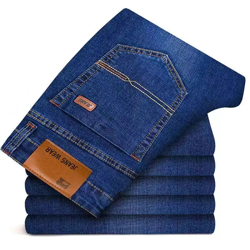 Men's Fitted Straight Denim Jeans