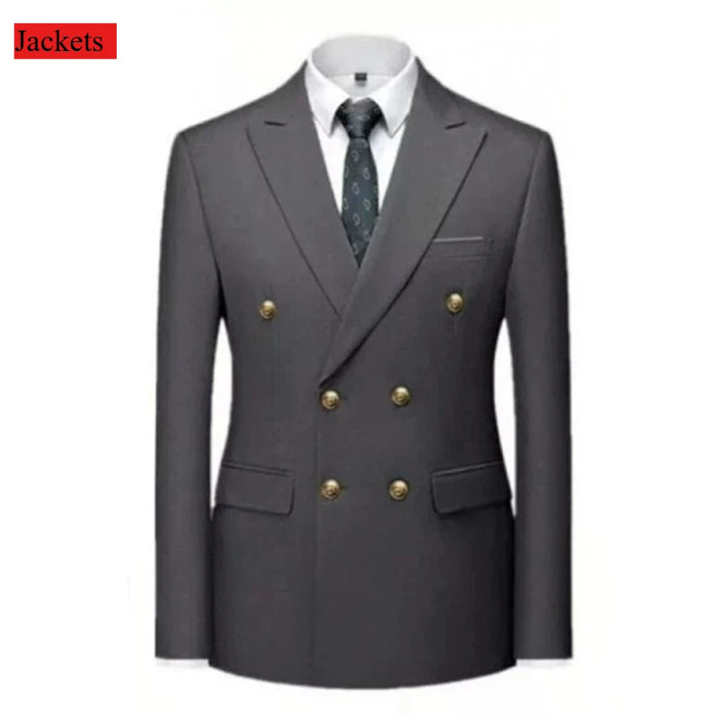 Men Korean Style 2 Pcs Suit Set