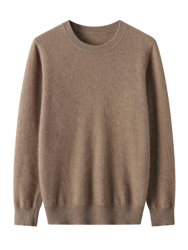 Men's Round Neck Merino Wool Sweater