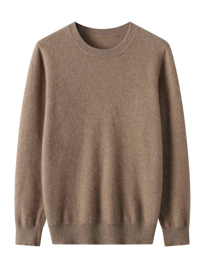 Men's Round Neck Merino Wool Sweater