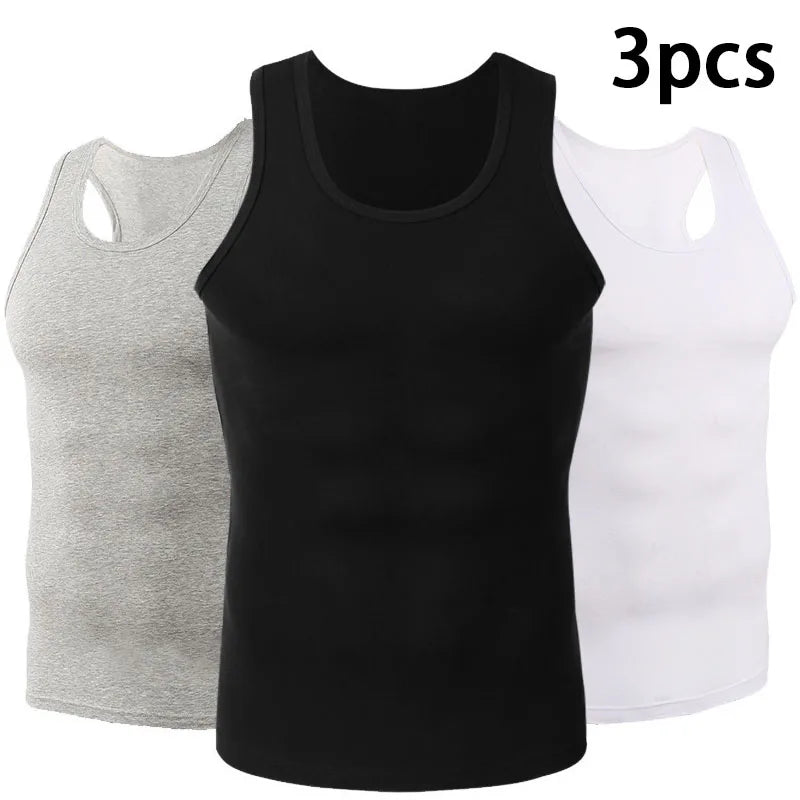 Men's 3-Pack Breathable Running Tank Tops