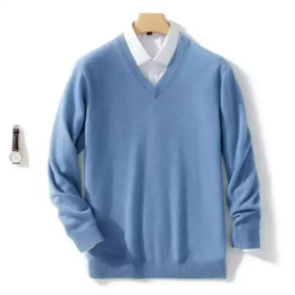 Men's Autumn/Winter V-Neck Cashmere Sweater