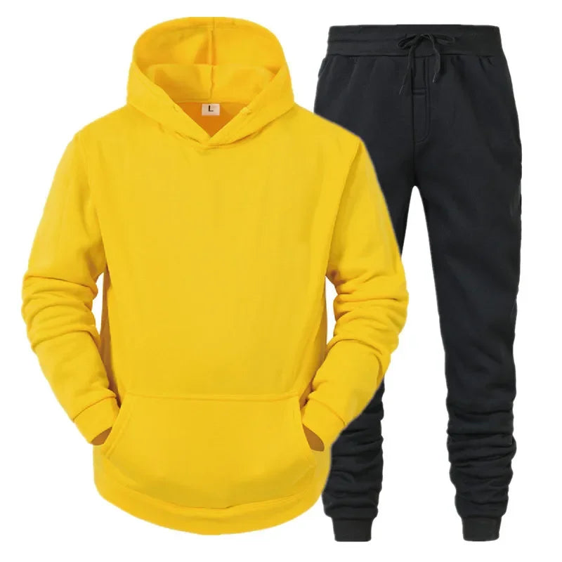 Men's Breathable Running Hoodie Jogging Suit
