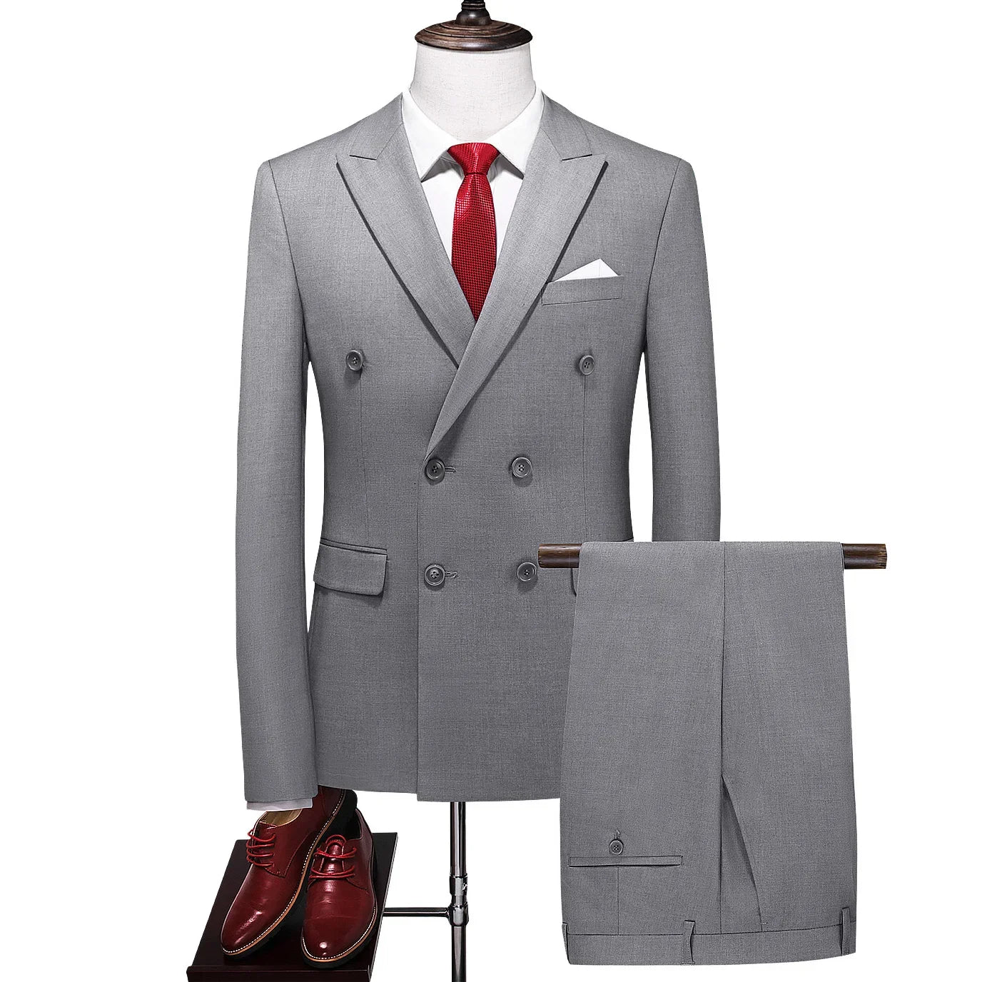 Men's Classical Korean Style 2 Pcs Suit