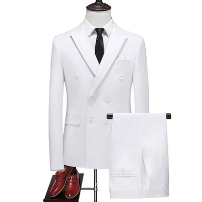 Men's Classical Korean Style 2 Pcs Suit Set