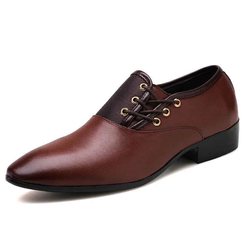 Men's Formal Buckle Slip-On Leather Shoes