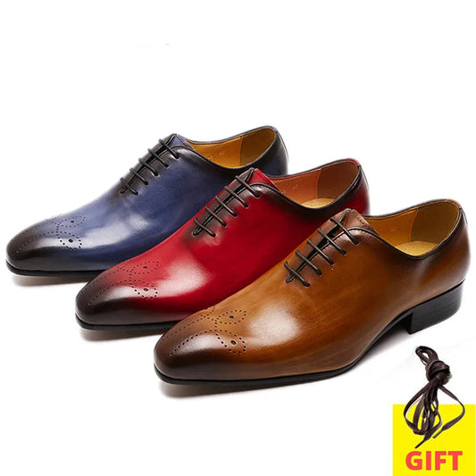Men's Genuine Leather Oxford Shoes