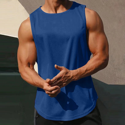 Men's Gym Fitness Cotton Sleeveless Workout Top