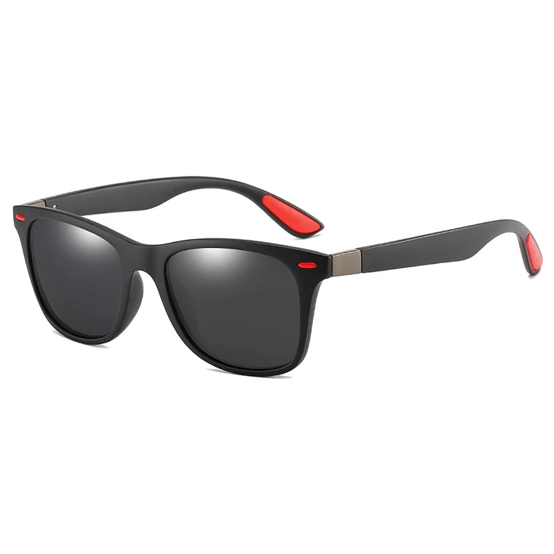 Men's Polarized Mirror Fishing Black Sunglasses
