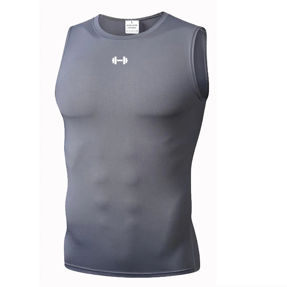 Men's Quick-Drying Sleeveless Ice Silk Fitness Tank Tops