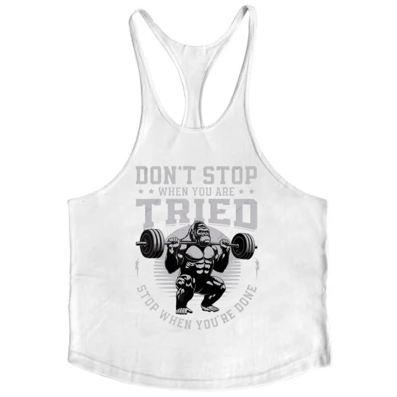 Men's Quick Dry Thin Straps Stringer Tank Top