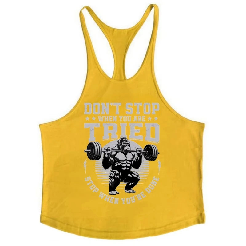 Men's Quick Dry Thin Straps Stringer Tank Top