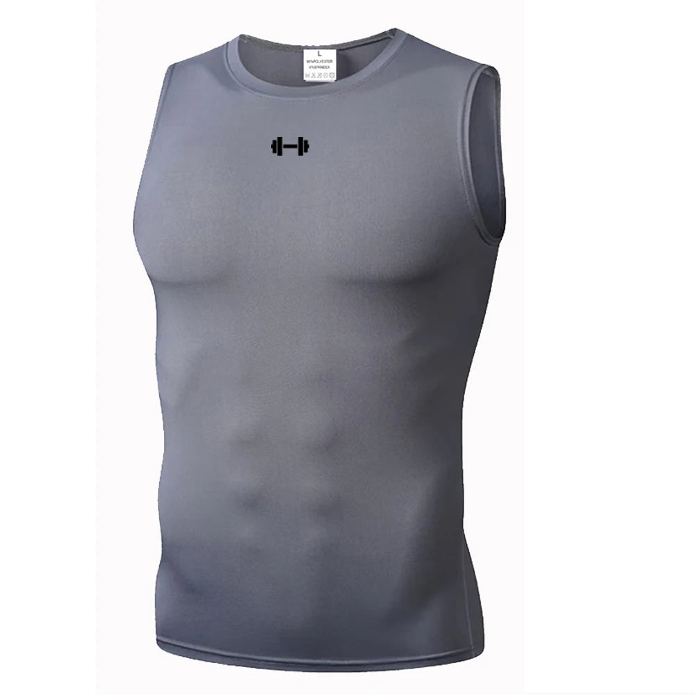 Men's Quick-Drying Sleeveless Ice Silk Fitness Tank Tops