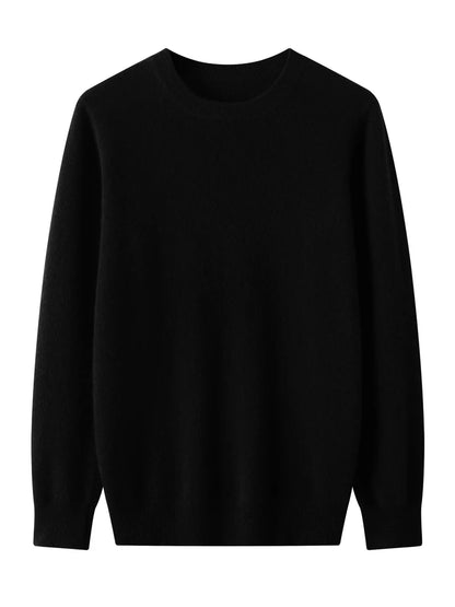 Men's Round Neck Merino Wool Sweater