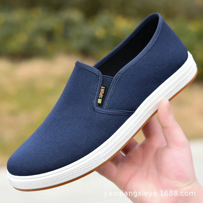 Men's Slip-On Vulcanized Lightweight Canvas Sneakers