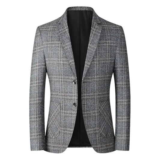 Blazer d'hiver chaud et formel à simple boutonnage pour homme 