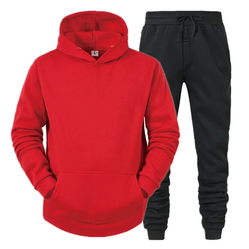 Men's Breathable Running Hoodie Jogging Suit