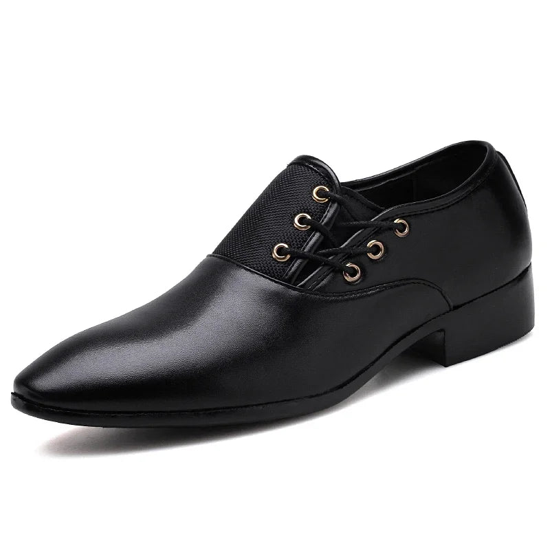 Men's Formal Buckle Slip-On Leather Shoes