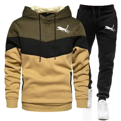 Men's Printed Autumn/Winter Hoodie Tracksuit