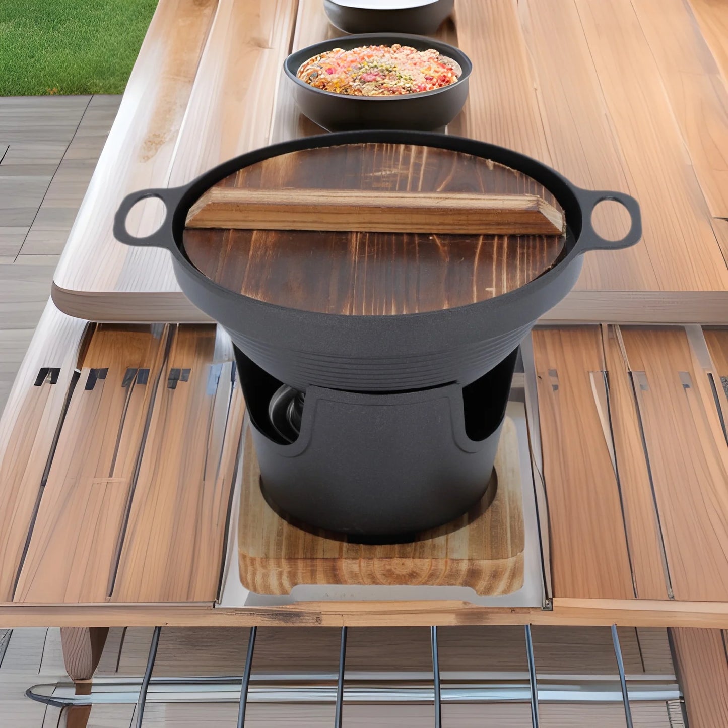 Mini BBQ Alcohol Stove Grill