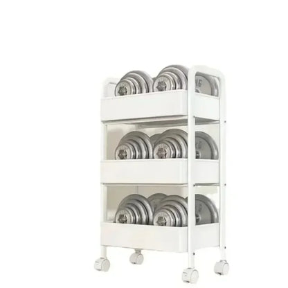 Multi-Layer Kitchen Floor Trolley Storage Rack